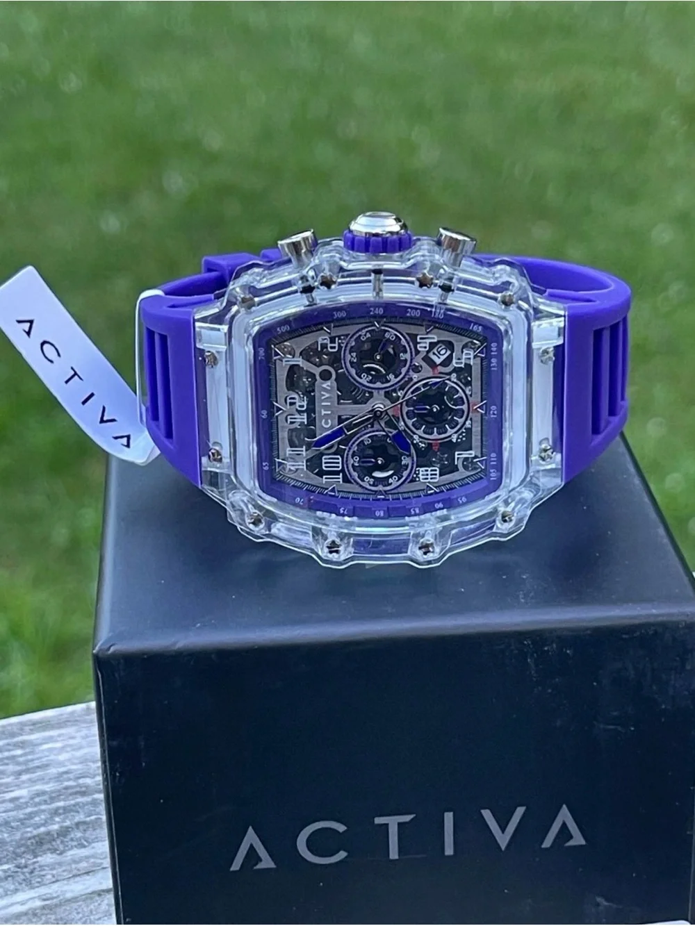Activa X Invicta Skeleton Dial Purple 44.3mm